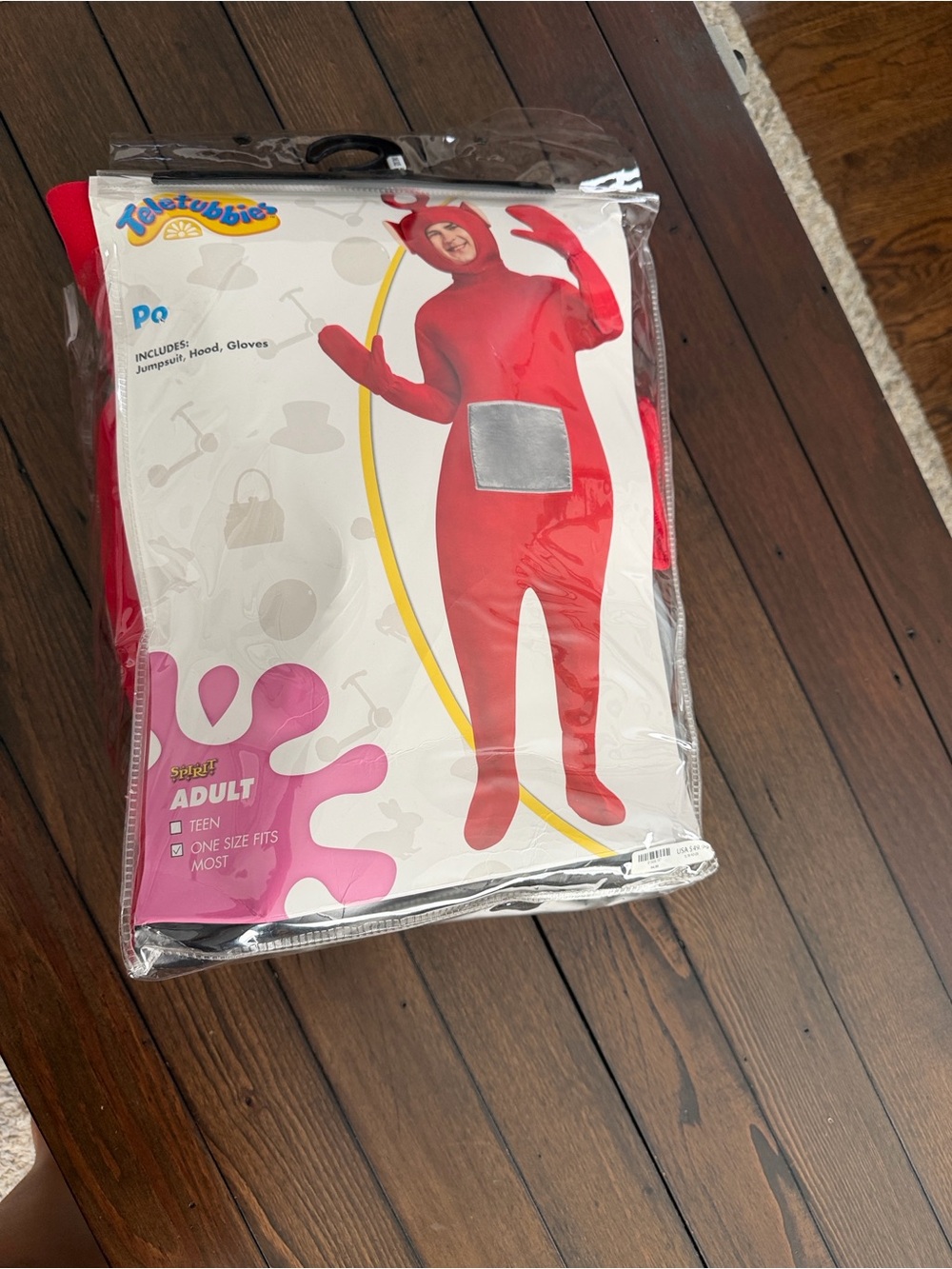 Spirit Po Teletubbies Red Costume with Silver Belly Patch
